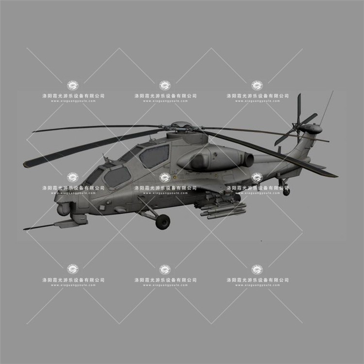 甘州武装直升机3D模型